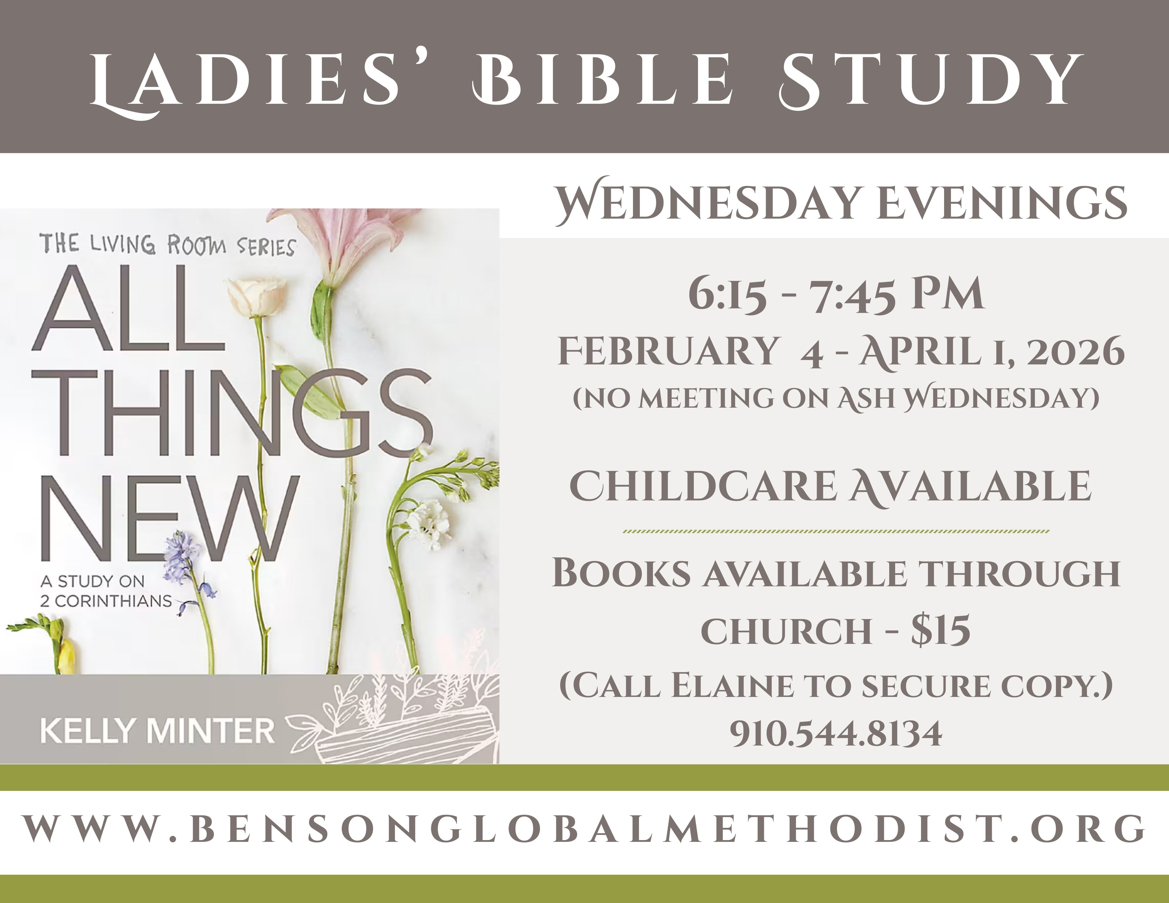 Ladies’ Spring Bible Study – All Things New