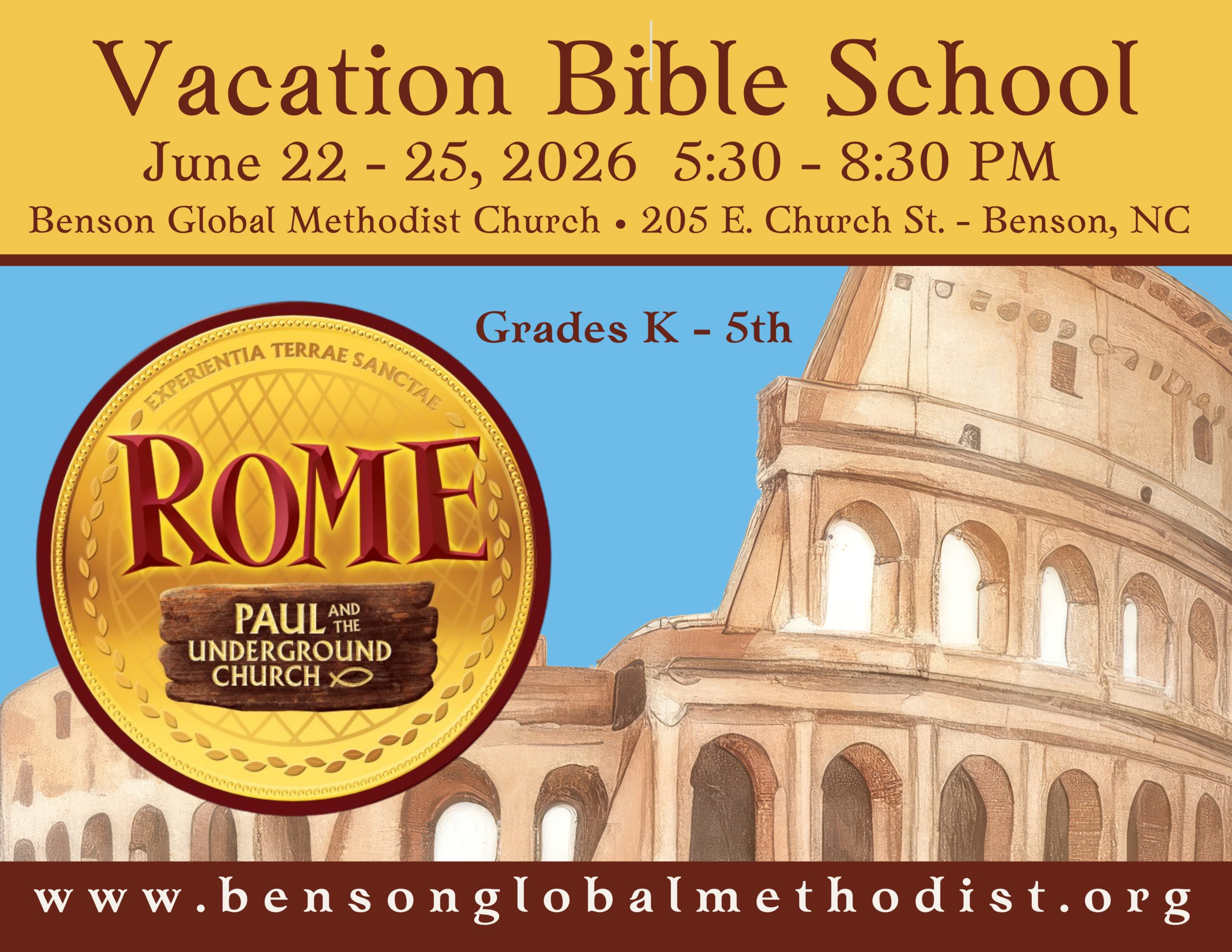 Vacation Bible School 2026