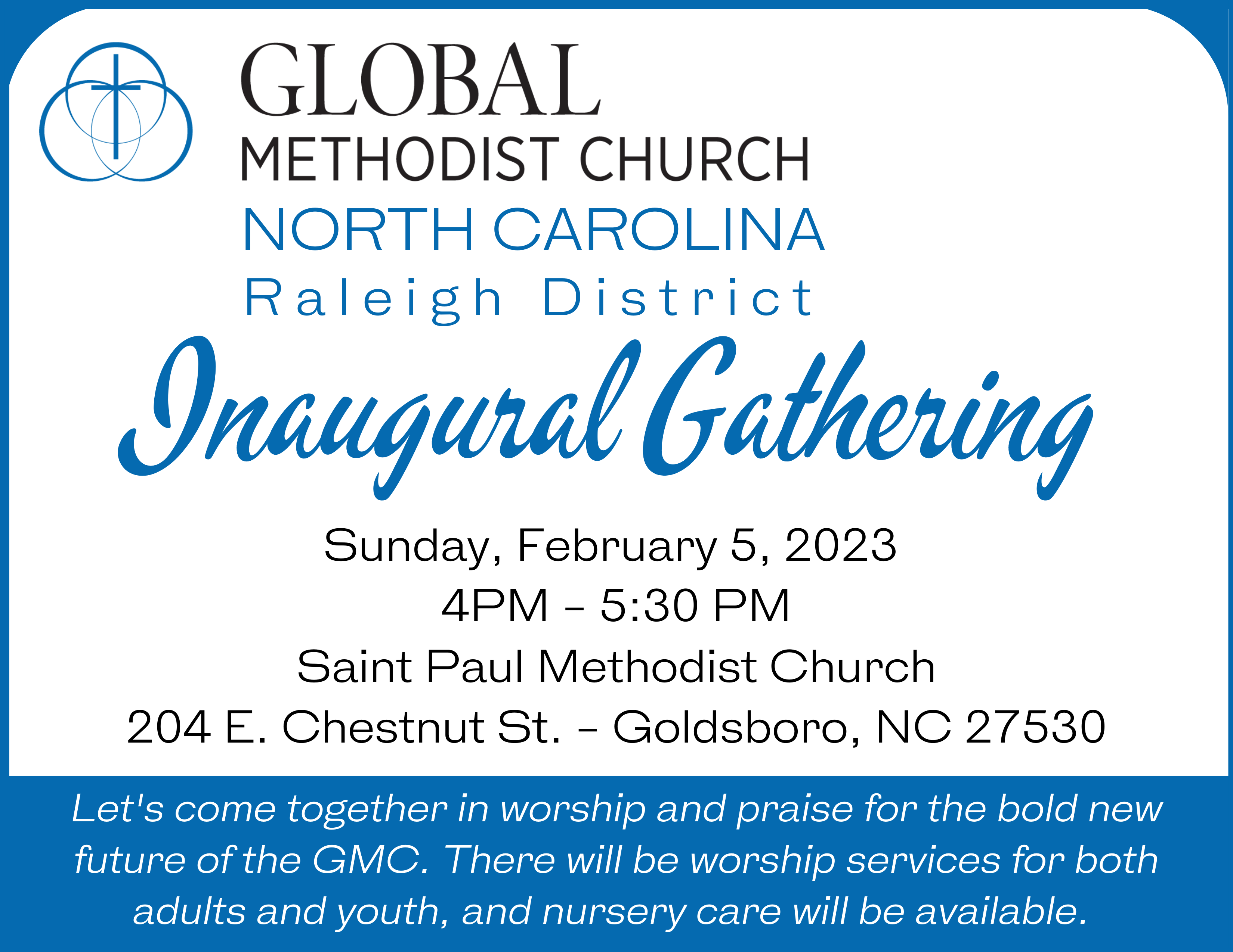 Inaugural Gathering of the North Carolina, Raleigh District Global Methodist Church