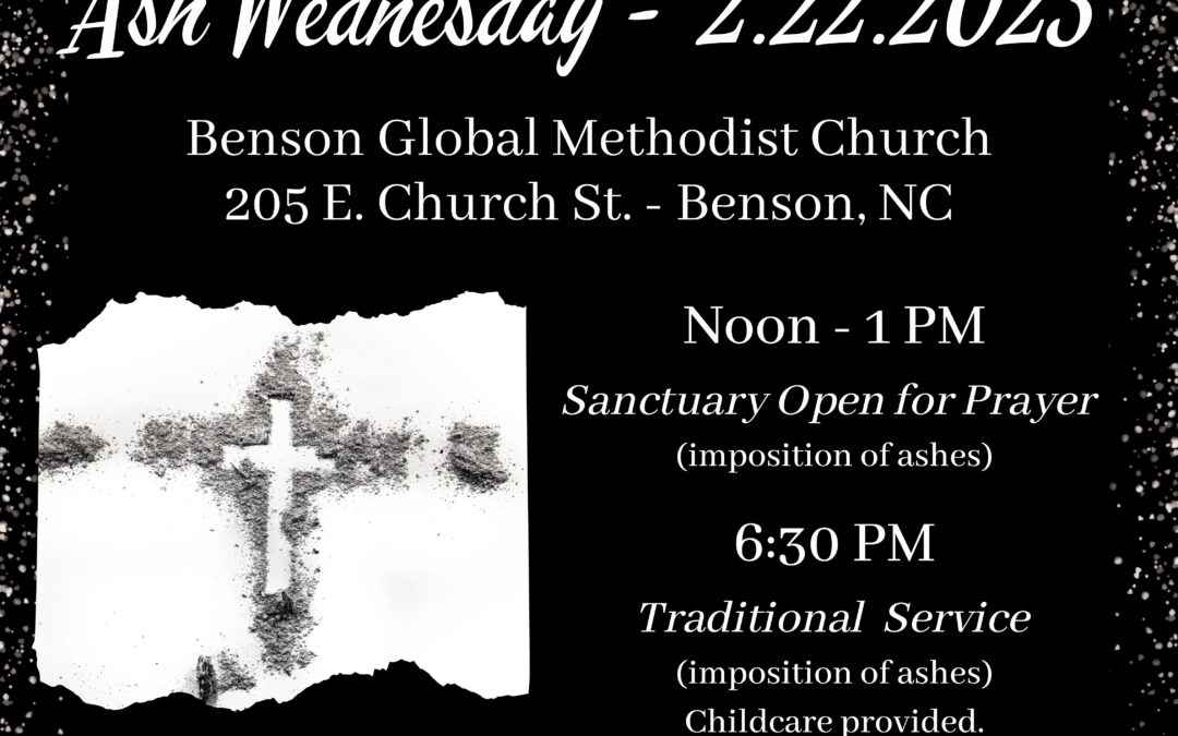 Ash Wednesday Service 2023 Benson Global Methodist