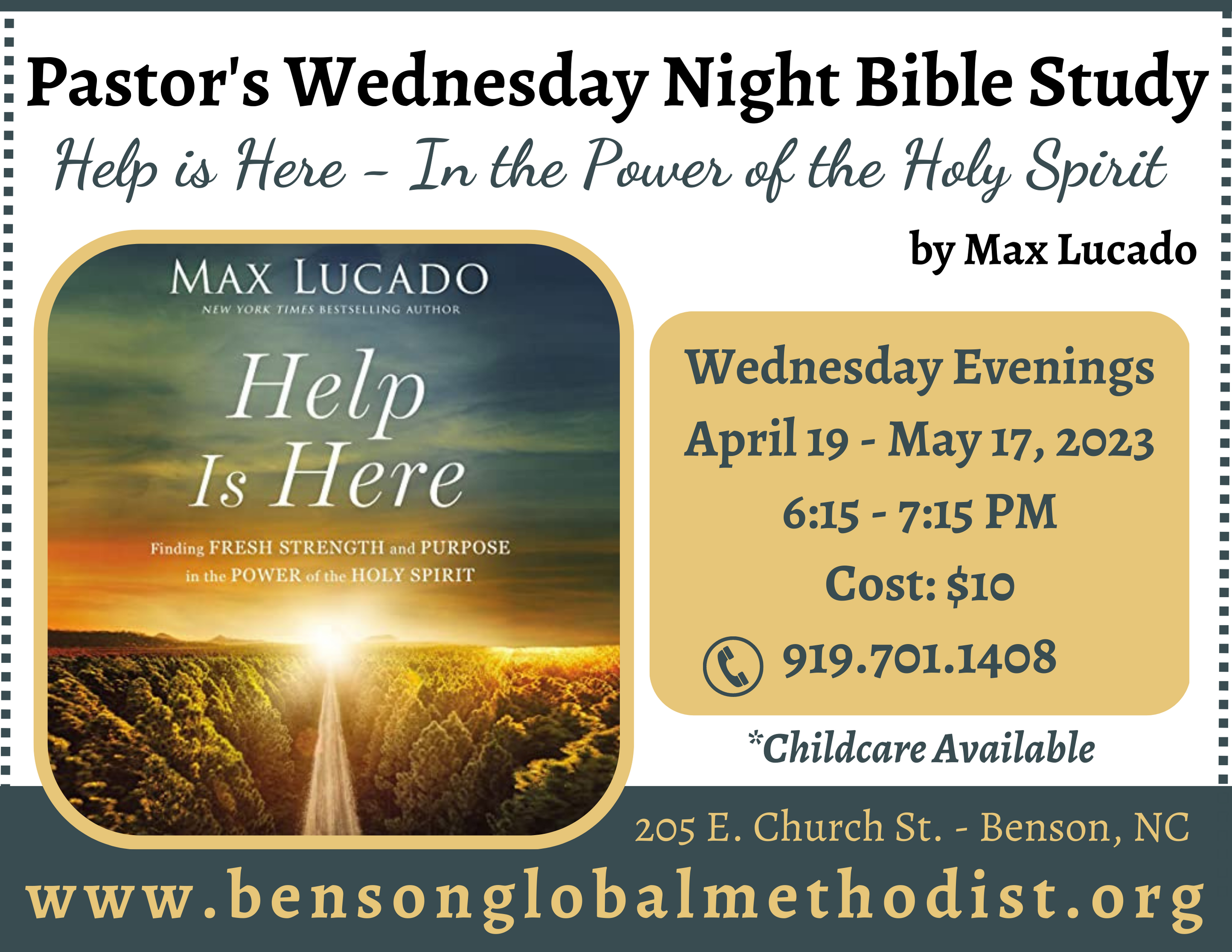 Pastor’s Bible Study – “Help is Here” by Max Lucado