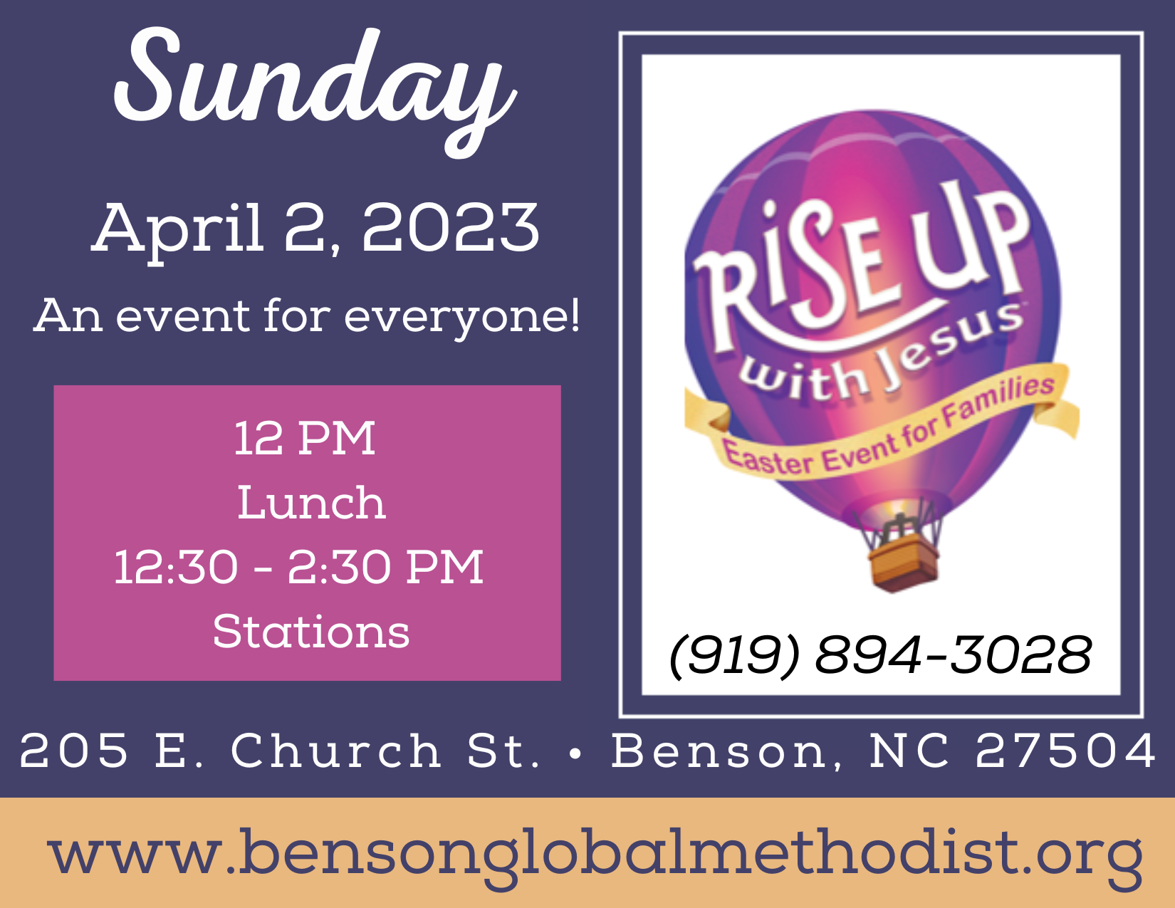 Rise Up Easter Event