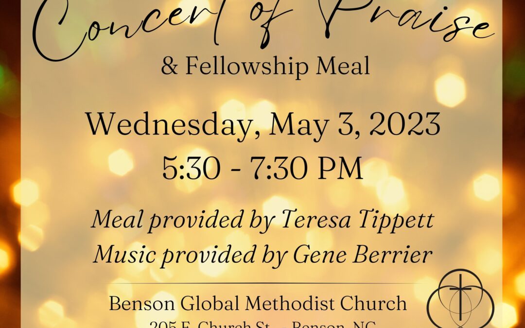 Concert of Praise and Fellowship Meal