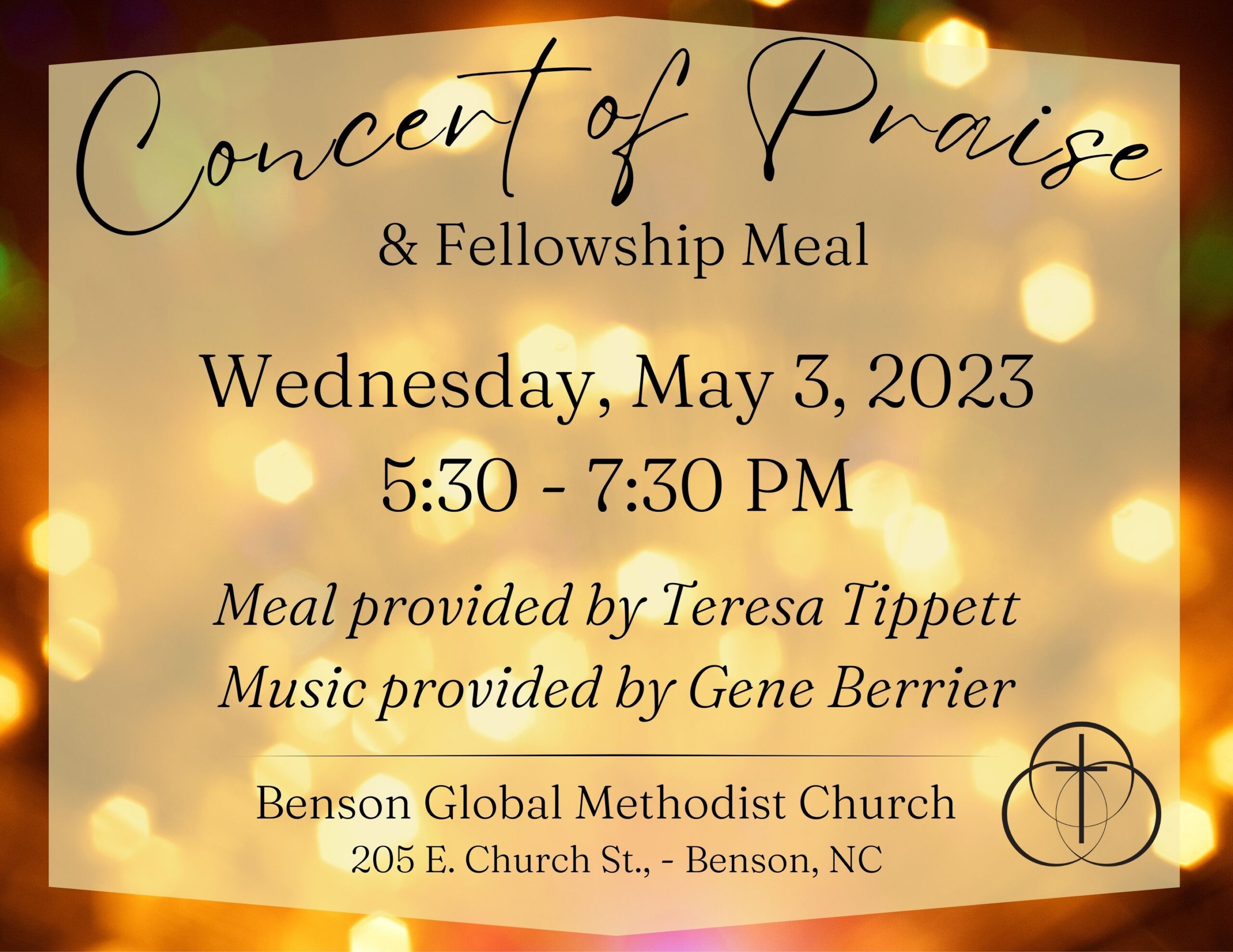 Concert of Praise and Fellowship Meal