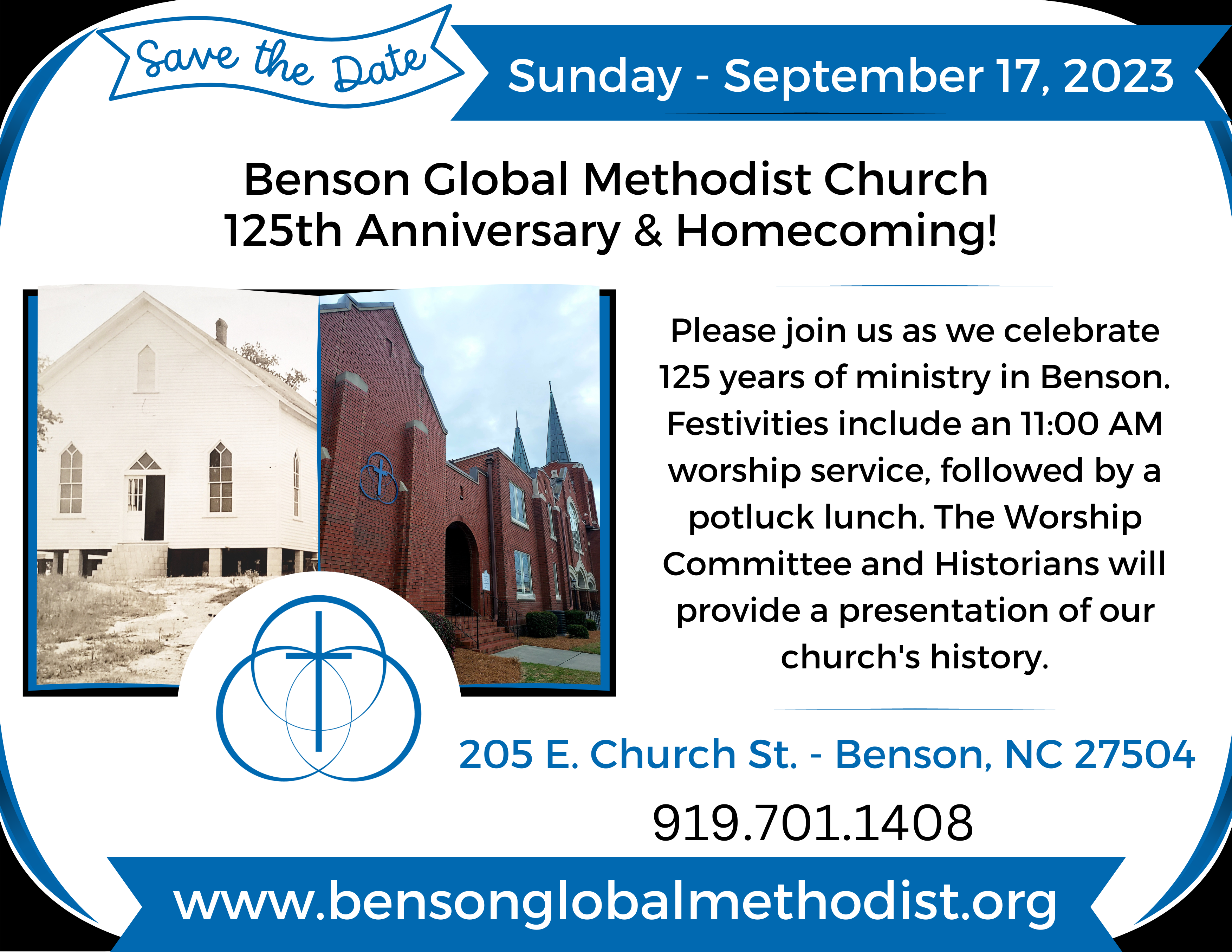 Benson Global Methodist Church Celebrates 125th Anniversary